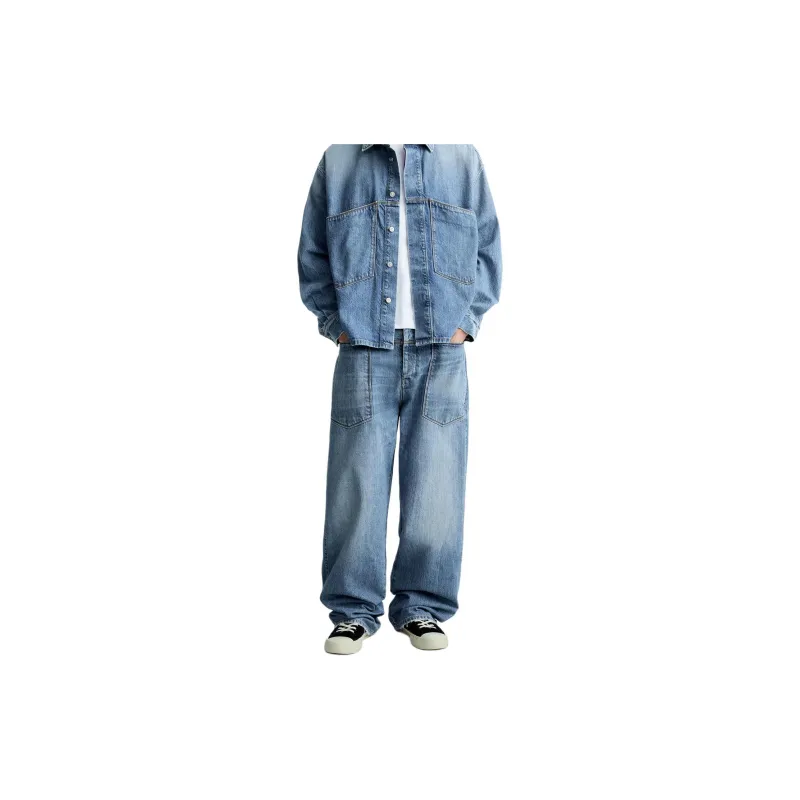 ZARA Jeans Men Light Blue-2