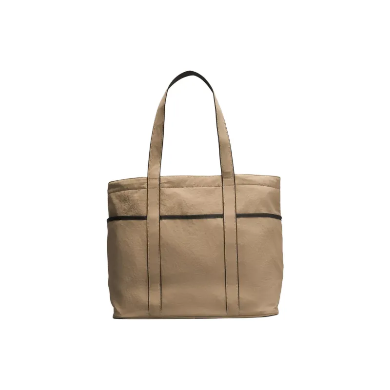 Lululemon Recycled Nylon Tote Bag, Shopping Bag, Shoulder Bag, Handbag Regular Unisex Light Yellow Umber & Black-1