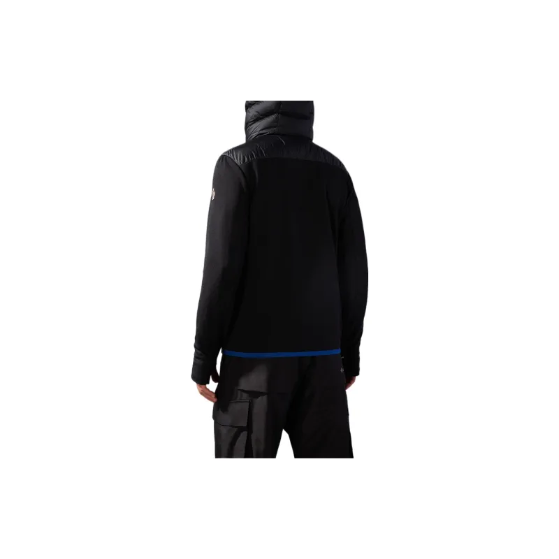 Moncler Logo Print Quilted Hooded Jacket-3