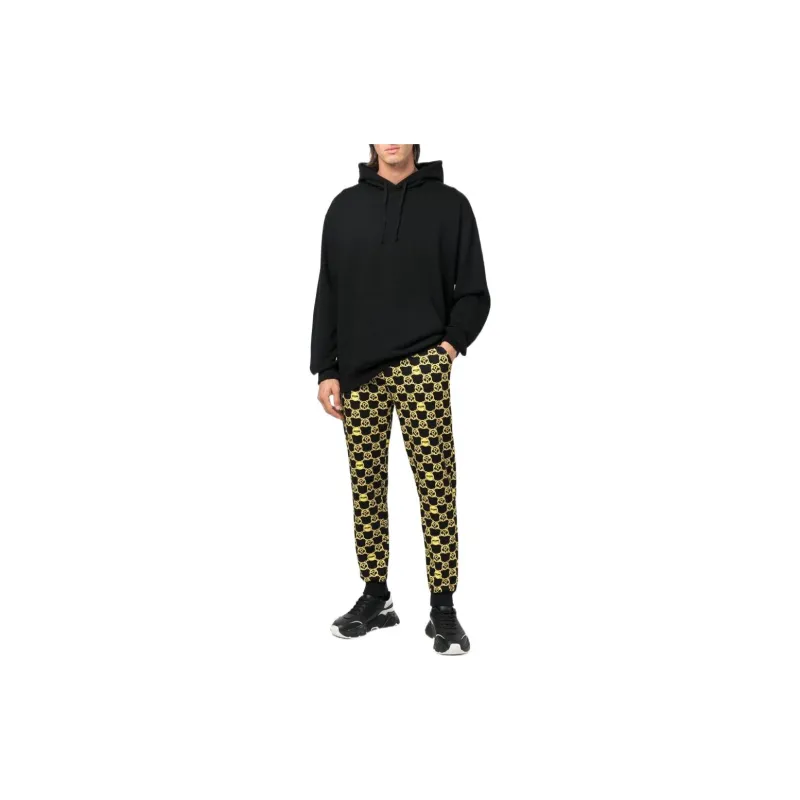 MOSCHINO Knitted Sweatpants Men Black-1
