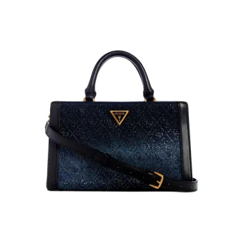 GUESS Denim Shoulder Bag Crossbody Bag Handbag Small Size Women's Dark Blue