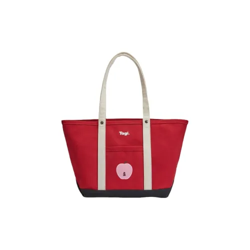 Tagi. Imagine Apple Handbags Red