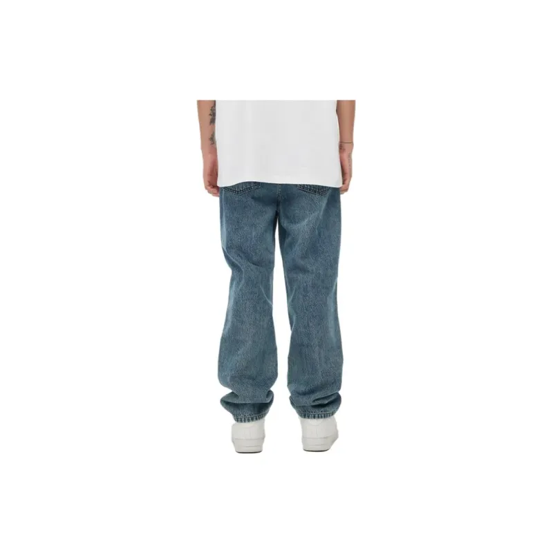TSMLXLT Jeans Unisex Dark Denim Blue-5