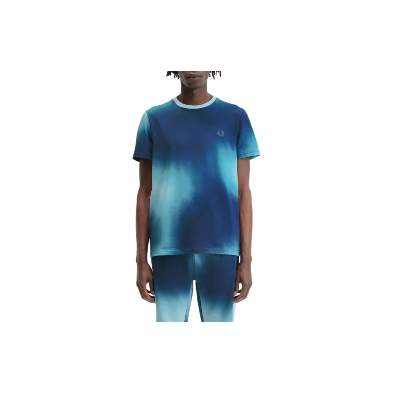 FRED PERRY Tie Dyed Crewneck T Shirt-2