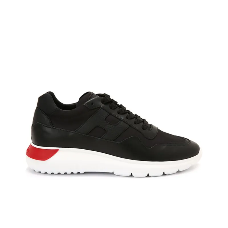 HOGAN Shock Absorbers With Slip Resistant And Abrasion Resistant Properties Low Top Casual Shoes Men's Black-1