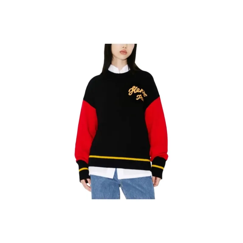 KENZO 'year Of The Dragon' Embroidered Genderless Jumper Sweater Unisex Black Red-4