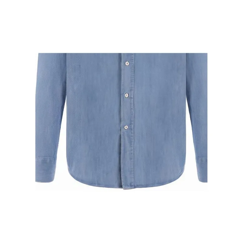 Brunello Cucinelli Long Sleeved Denim Shirt-4