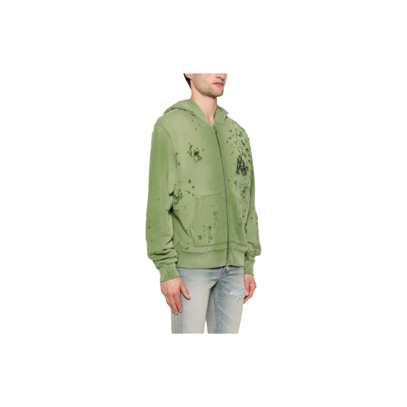 AMIRI Ma Logo Shotgun Zip Hoodie-3