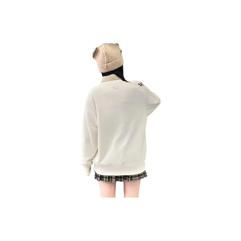 MLB New York Yankees Sweatshirts Unisex White-3