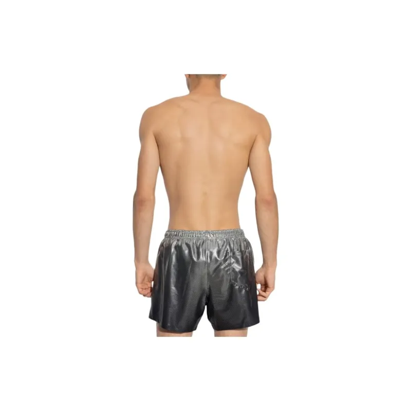 MOSCHINO Logo Printed Drawstring Swim Shorts-2