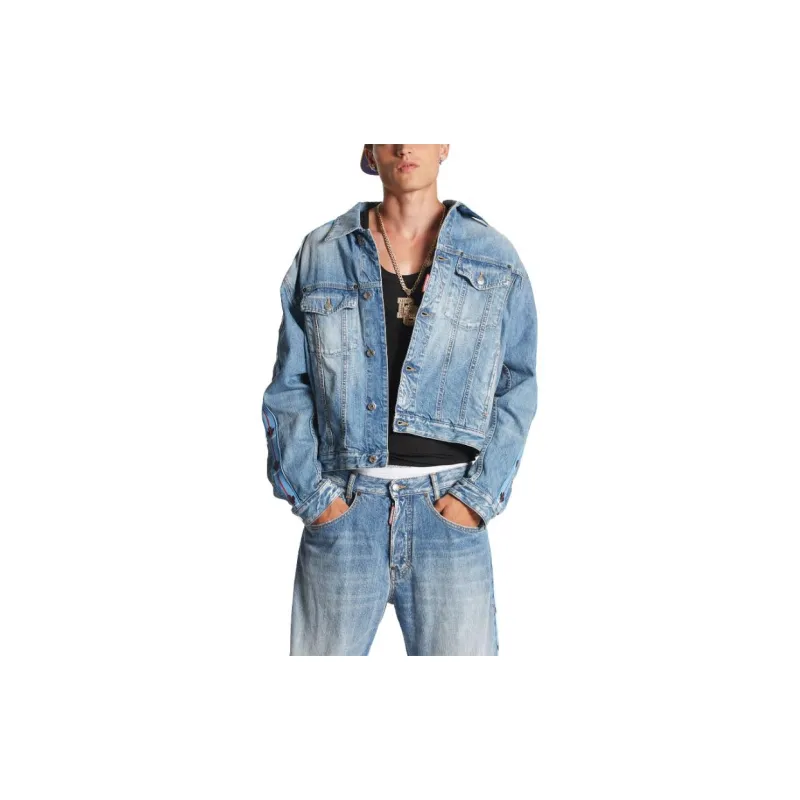 Dsquared2 Ripped Denim Jacket-2
