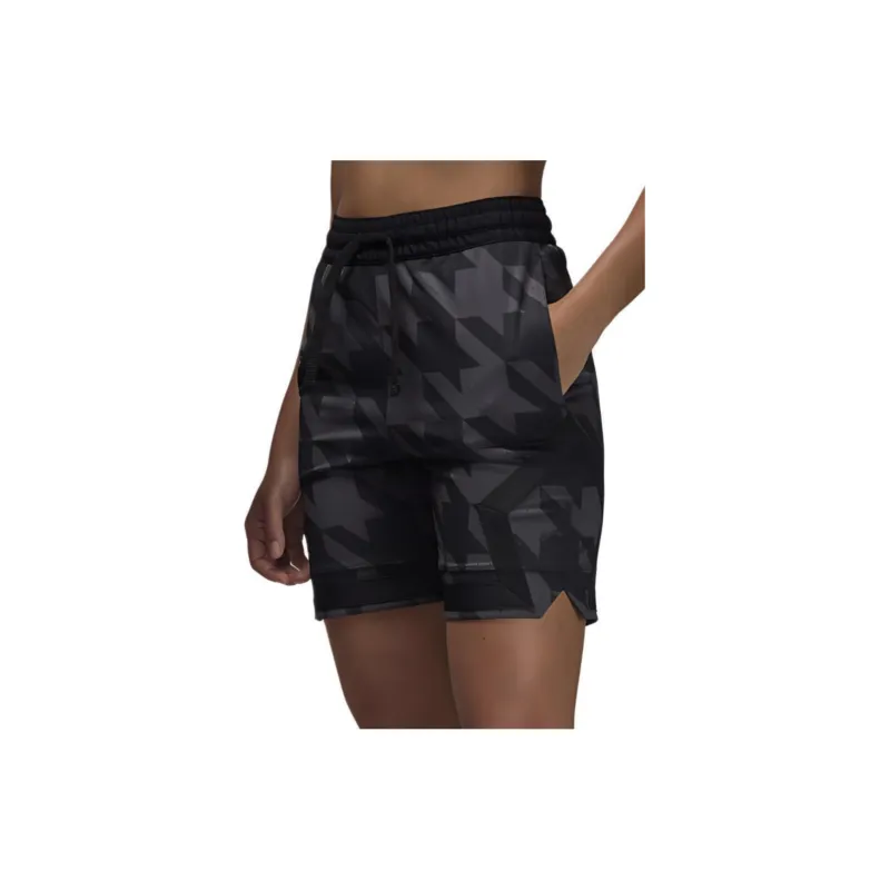 Jordan Sport Dri FIT Printed Diamond Casual Shorts Unisex Black-3