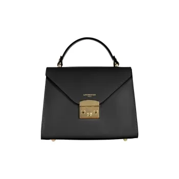 Le Parmentier Calfskin Handbag Regular Women's Fish Paste Black