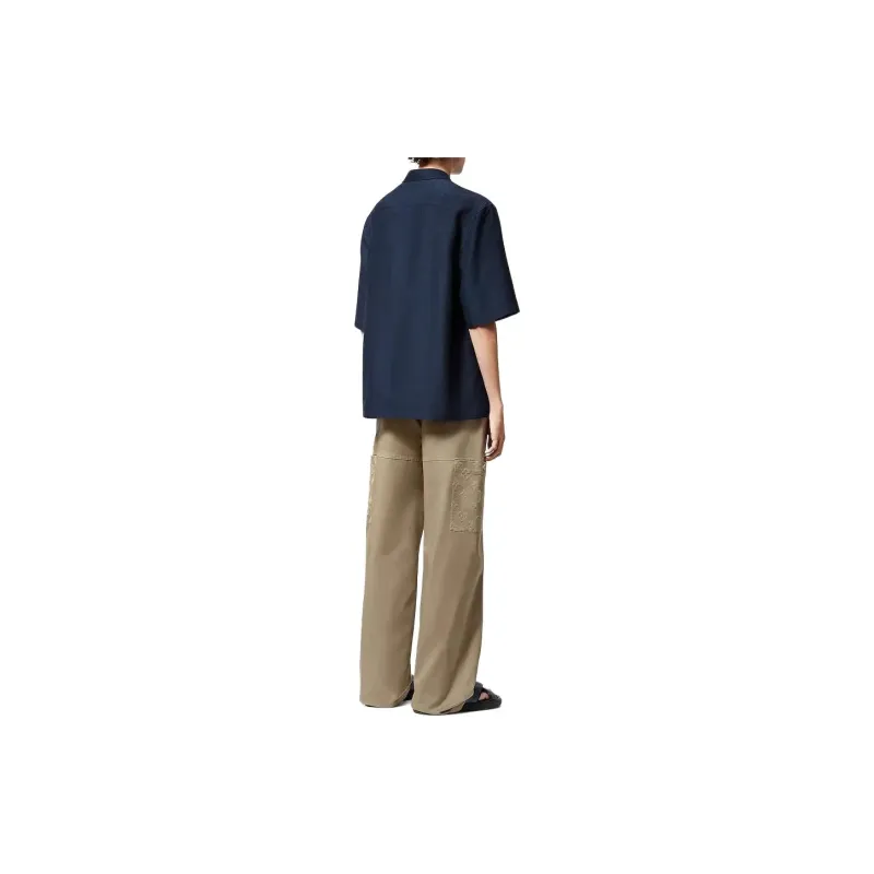 LOUIS VUITTON Mini Monogram Silk Blend Short-Sleeved Shirt-2