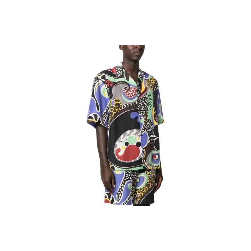 MOSCHINO Graphic Printed Buttoned Shirt-1