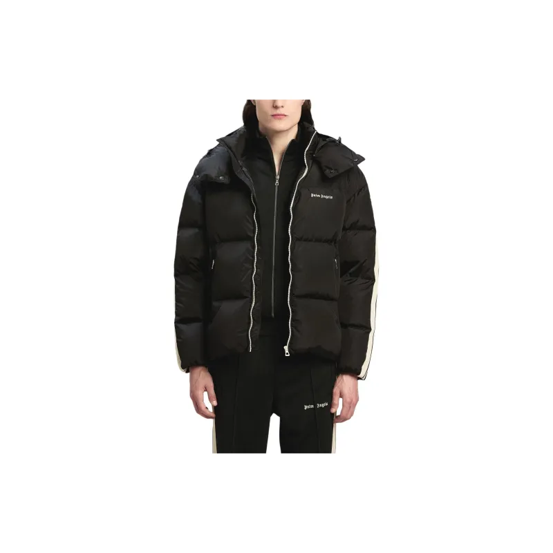 PALM ANGELS Logo Embroidered Padded Track Jacket-3