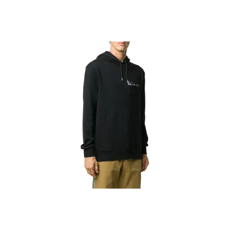 Paul Smith Logo Embroidered Drawstring Hoodie-1