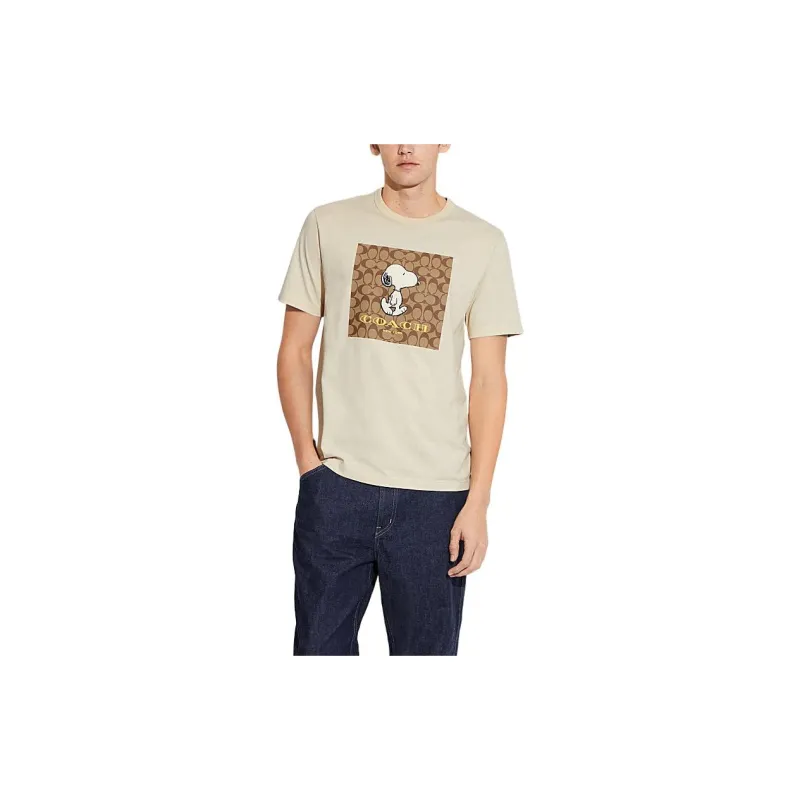 COACH T Shirts Men Khaki-1
