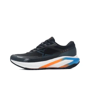 XTEP Starburst Anti-Slip Wear-Resistant Low-Top Casual Running Shoes Men's Black Blue