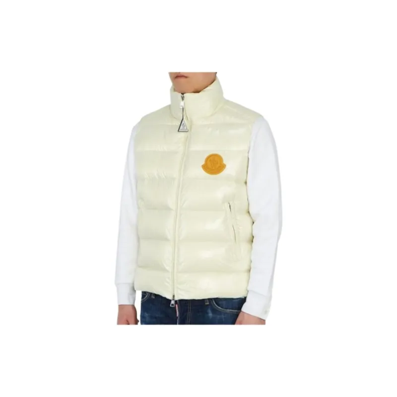 Moncler Ecrins Series SS21 Down Jacket Men's Beige-3