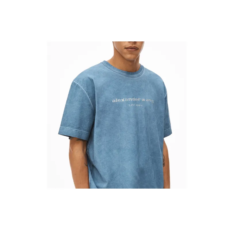 Alexander Wang T Shirts Unisex Blue Pearl-3
