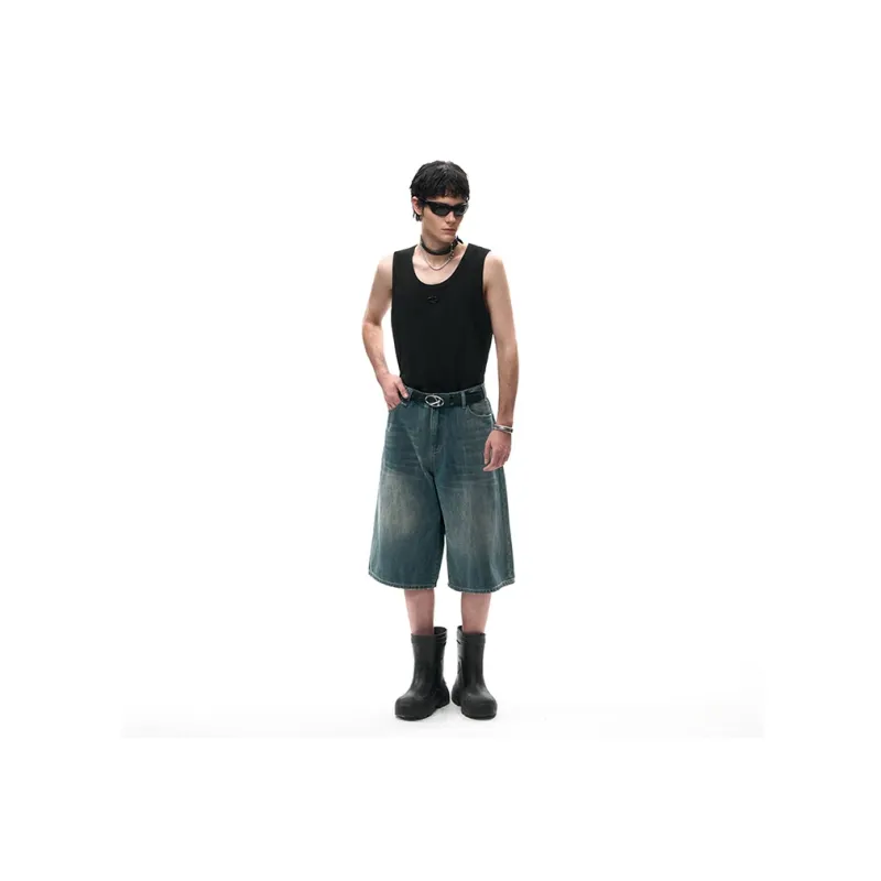 IMXS Denim Shorts Men Blue-4