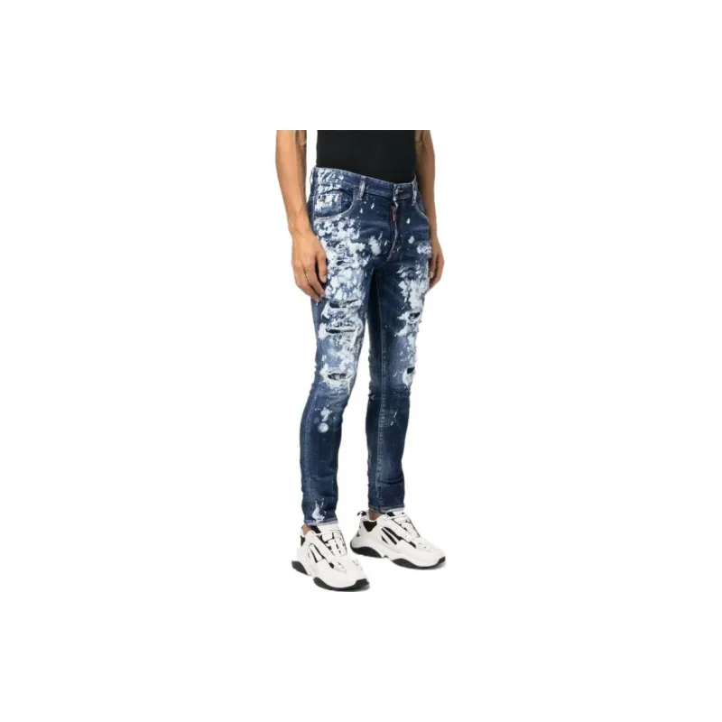 DSQUARED 2 Paint Splatter Effect Distressed Jeans-4