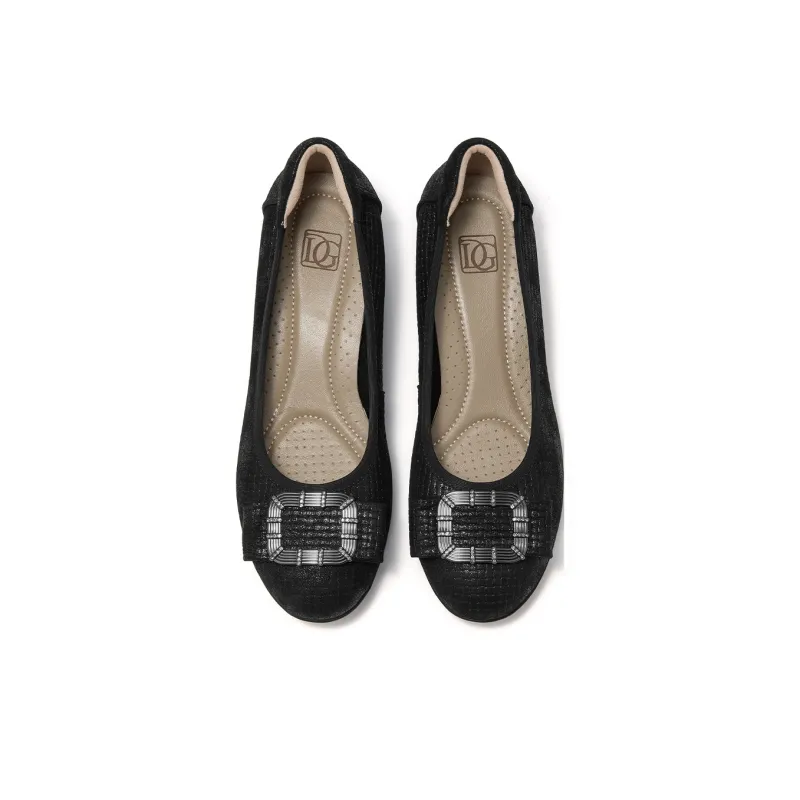 DG Women's Casual Shoes Women's Black/Apricot-3