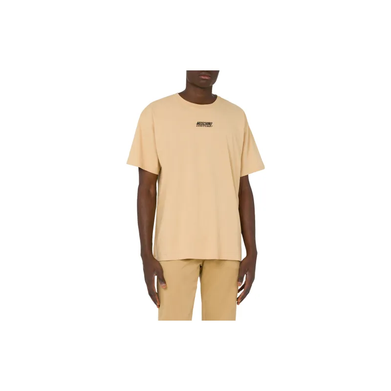 MOSCHINO Logo embroidered Cotton T shirt-1