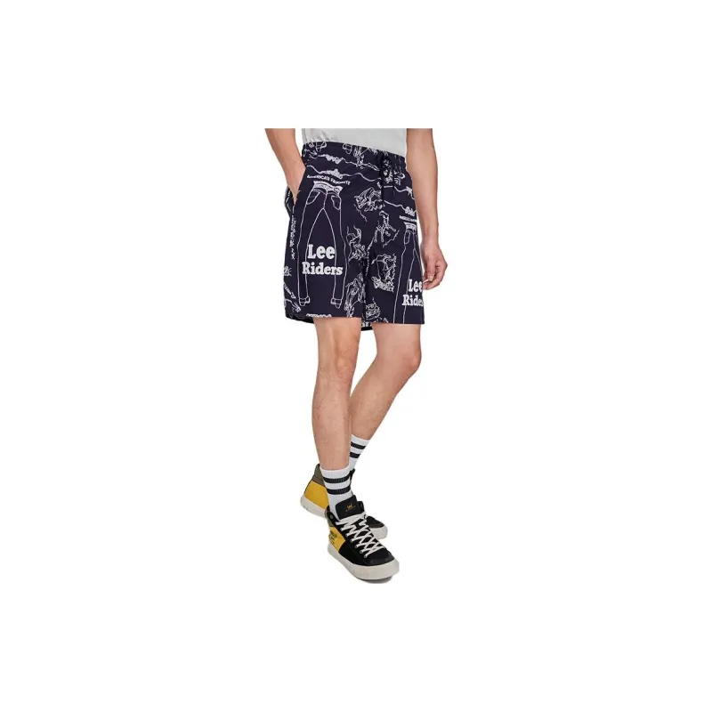 Lee Casual Shorts Men Navy Blue-1