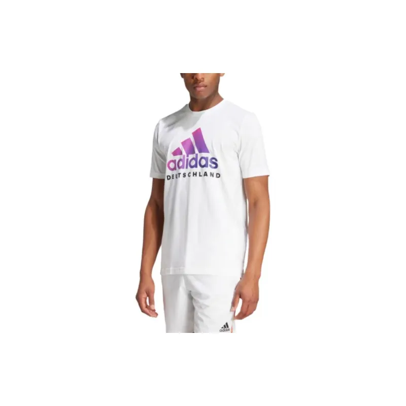Adidas Germany T-Shirts Men White-2