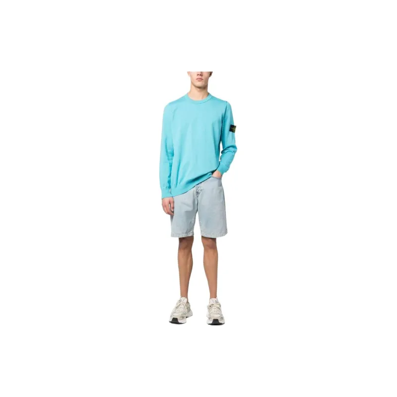 STONE ISLAND Sweatshirts Men Turquoises-1