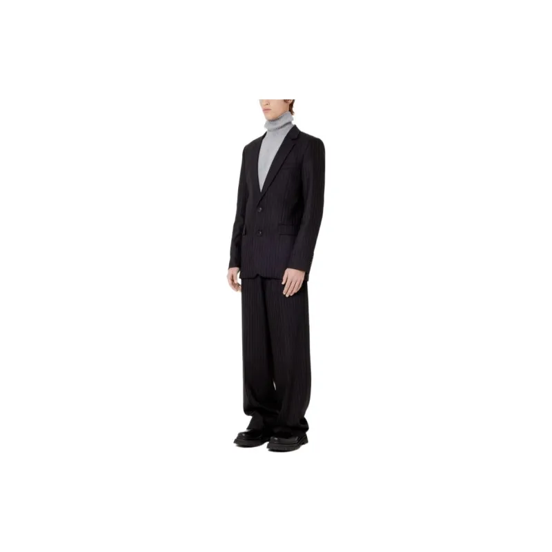 AMIPARIS Pinstripe pattern Single breasted Blazer-1