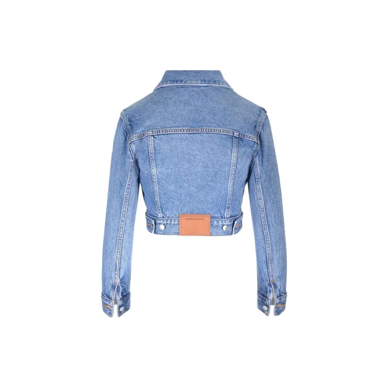 Alexander Wang Shrunken Denim Jacket-1