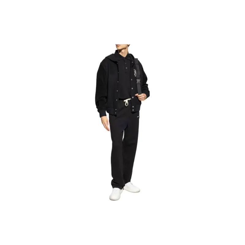 PALM ANGELS Logo Embroidered Polo Shirt-1