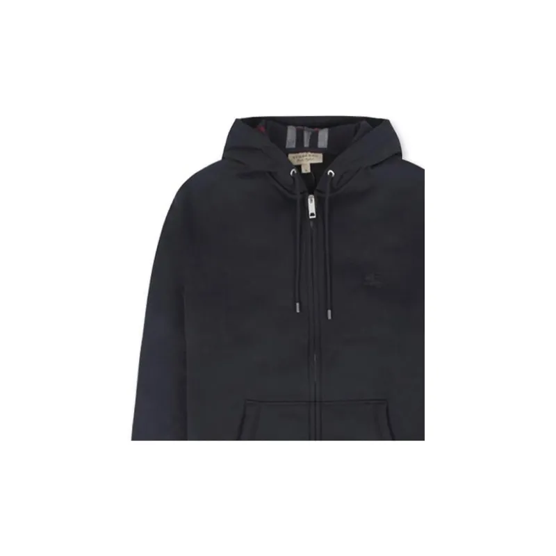Burberry Clarendon Check Hood Zip Up Hoodie-5