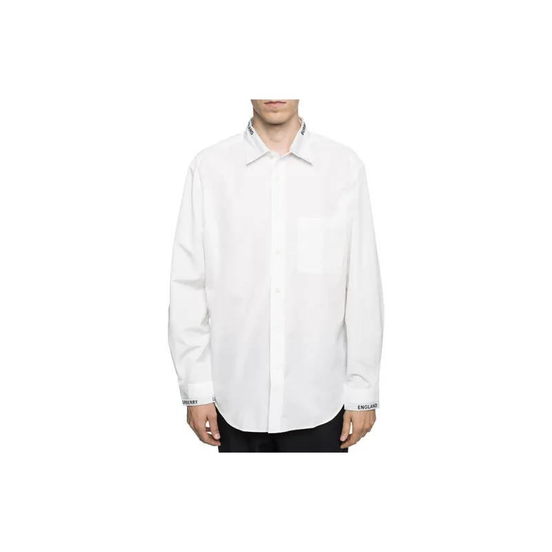 Burberry Shirts Men White-1