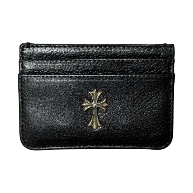 Chrome Hearts Cow Leather Card Holder Unisex Black-0