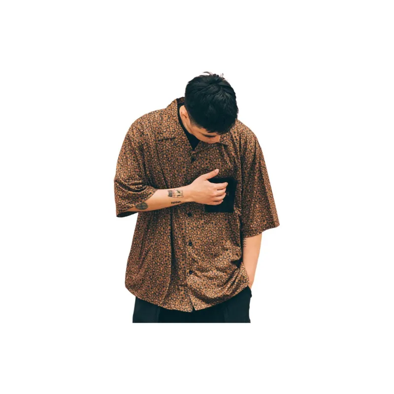 PHANTACI Shirts Unisex Brown-1