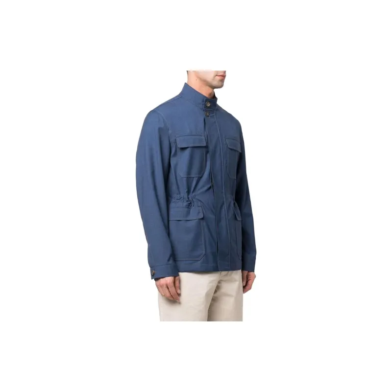 CANALI Jackets Coats Men's Blue-3