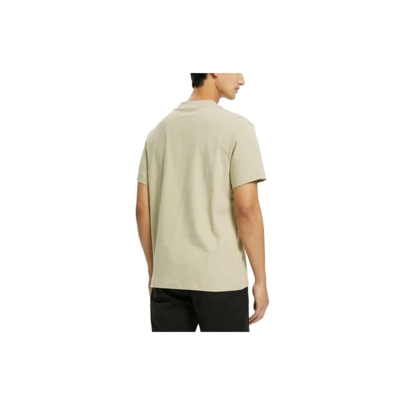 Calvin Klein T Shirts Men Light Khaki-2