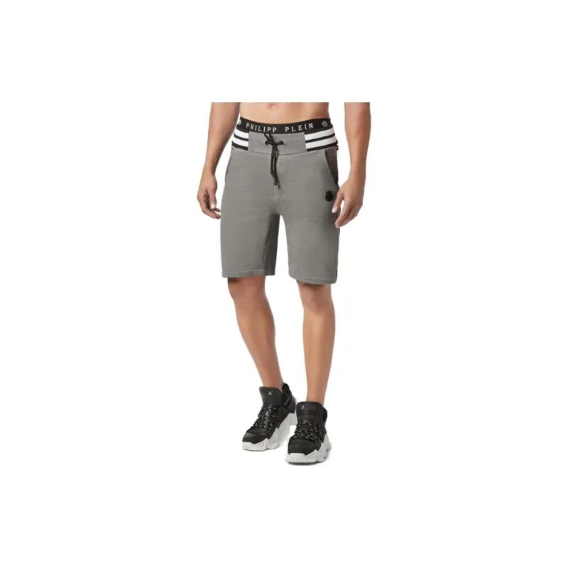 PHILIPP PLEIN Casual Shorts Men Gray-1