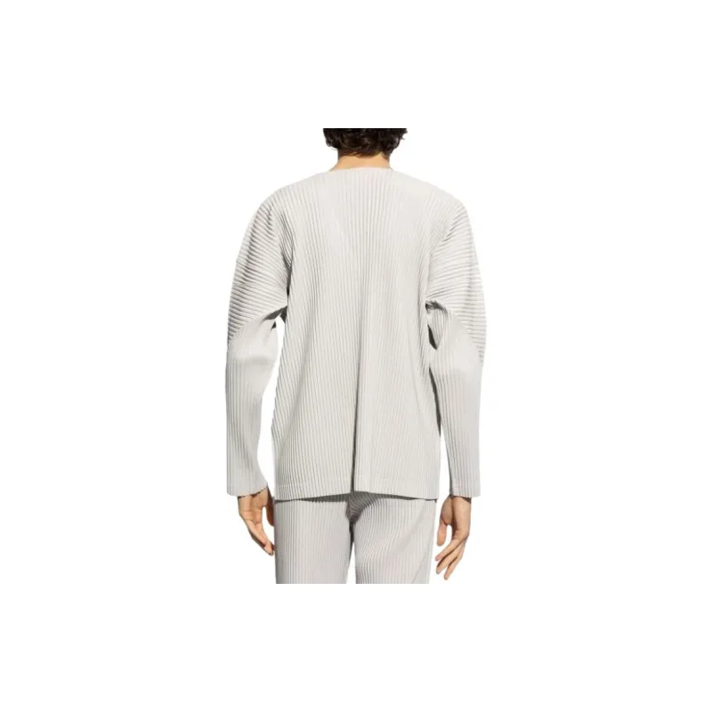 Homme Plissé Issey Miyake Pleated V neck Jacket-4