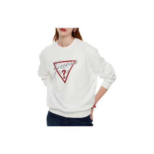 GUESS Sweatshirt Women's Milk White