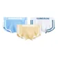 3 Pack (Sky Blue+White+Ginger Yellow)