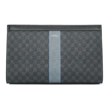 GOLDLION PVC Clutch Envelope Bag Men's Black