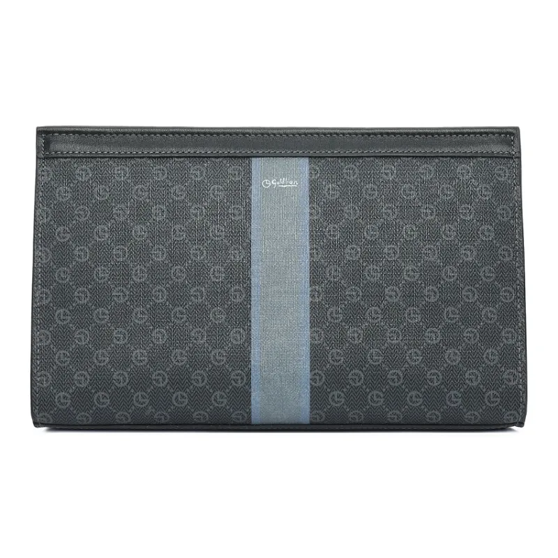 GOLDLION PVC Clutch Envelope Bag Men's Black-0