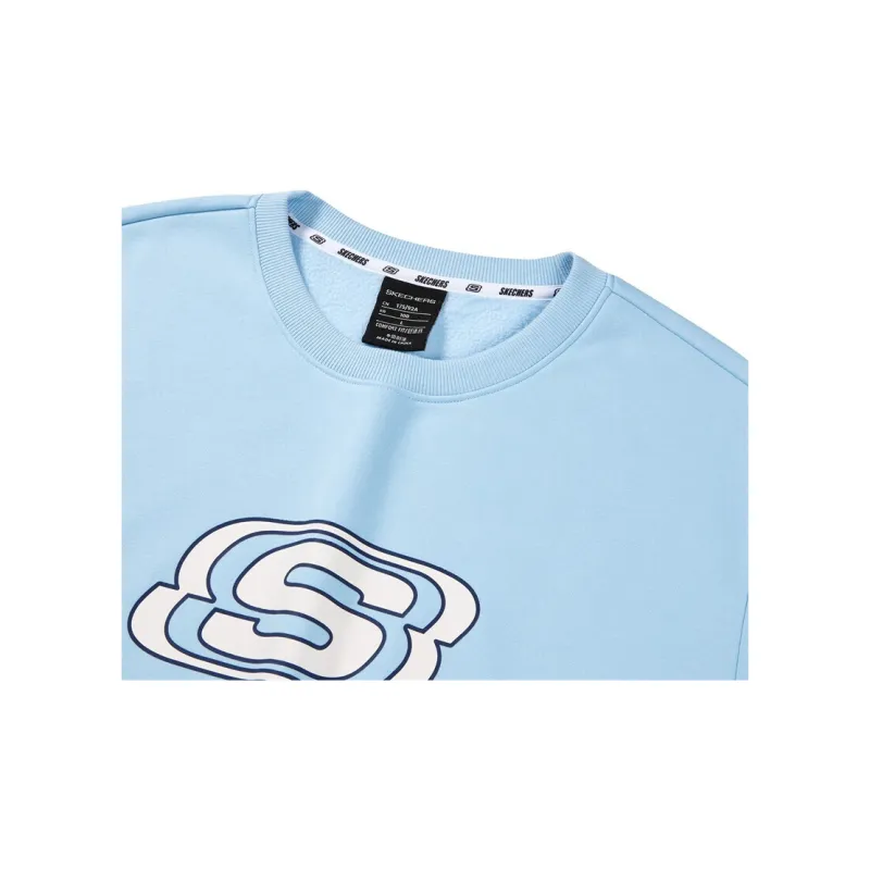 Skechers Colorful Sweatshirts Unisex Air Blue-4