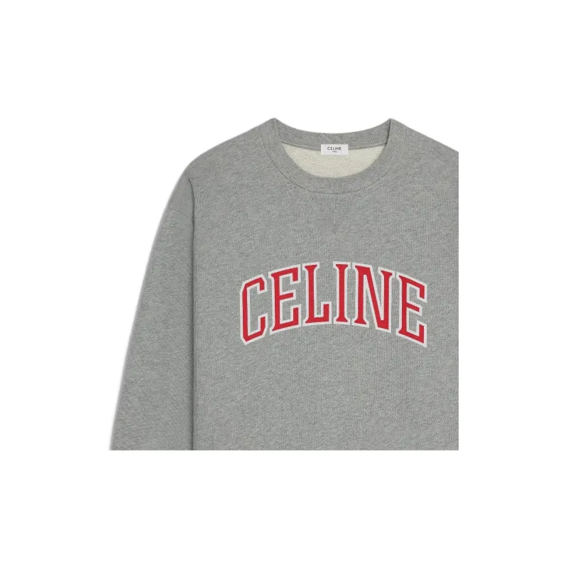 CELINE Loose Sweatshirt In Cotton Fleece-4