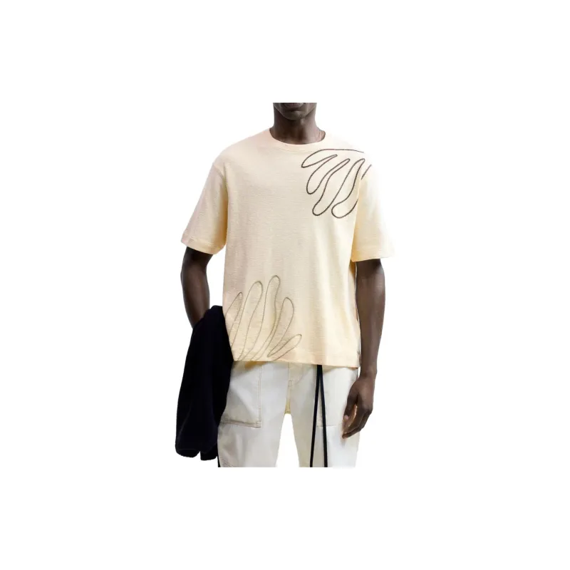 ZARA T-Shirts Men White-2